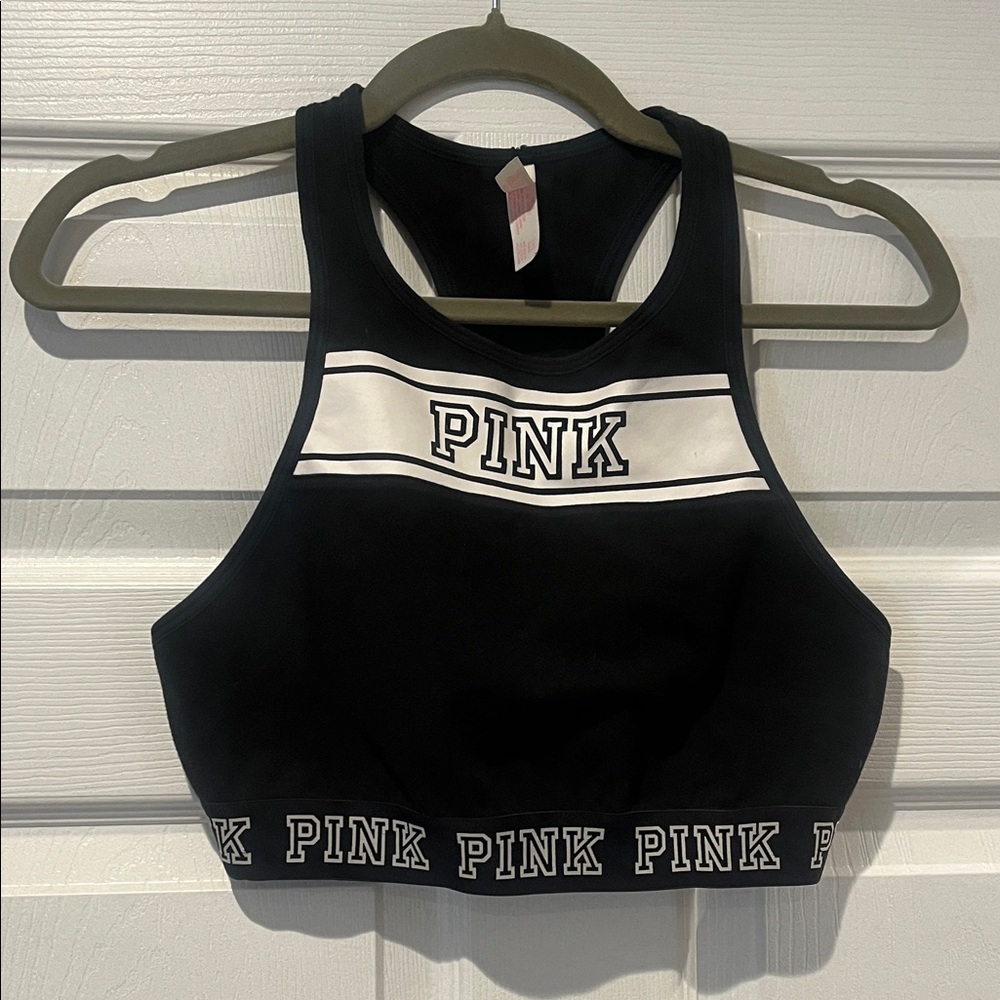 PINK Victoria's Secret Black Sports Bra